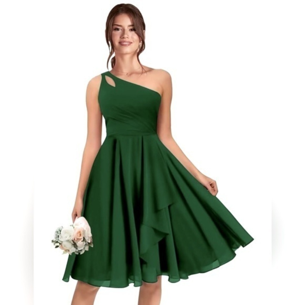 Bridesmaid SZ 10 Dress Dark Green